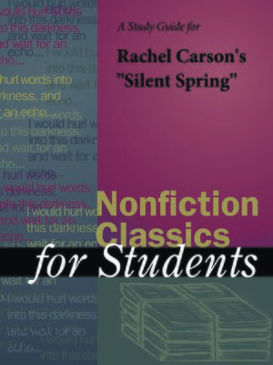 cover image of A Study Guide for Rachel Carson's "Silent Spring"